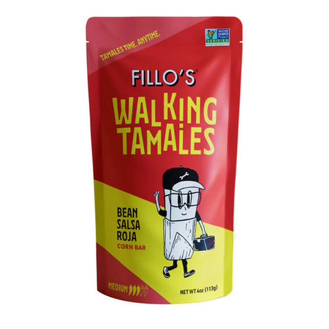 Fillos, Walking Tamales Bean Salsa Roja, 4 Oz(Case Of 7) Fillos