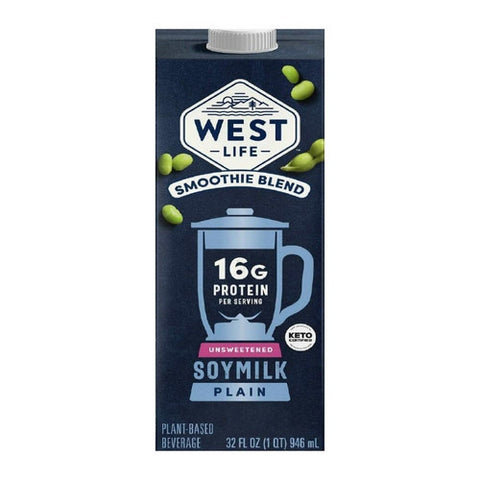 West Life, Smoothie Blend Soy Milk Plain, 32 Oz(Case Of 6)