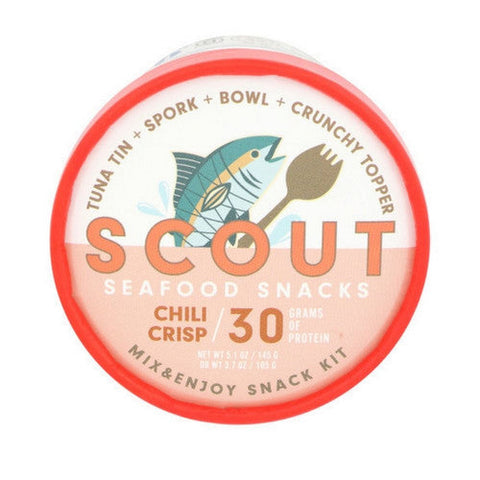 Scout, Chili Crisp Tuna Snack Kit, 5.1 Oz(Case Of 6) Scout