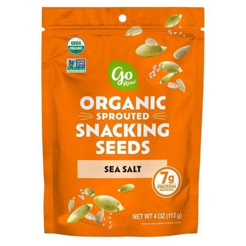 Go Raw, Sprouted Organic Snacking Seeds Sea Salt, 4 Oz(Case Of 6) Go Raw