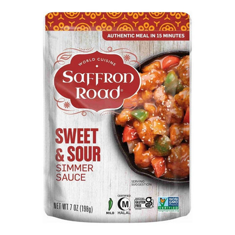Saffron Road, Sweet And Sour Simmer Sauce, 7 Oz(Case Of 8)