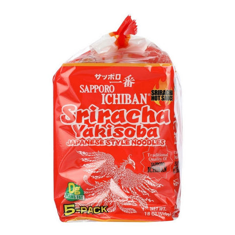Sapporo, Sriracha Yakisoba Chowmein, 18 Oz(Case Of 6)