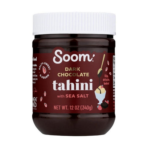 Soom, Dark Chocolate Sea Salt Tahini, 12 Oz(Case Of 6)