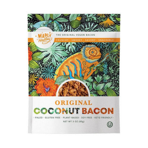 Madly Hadley, Original Coconut Bacon Vegan, 3 Oz(Case of 6) Madly Hadley