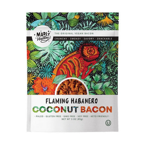 Madly Hadley, Flaming Habanero Coconut Bacon, 3 Oz(Case of 6)