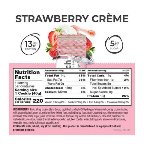 Power Crunch, Strawberry Creme Protein Bar, 1.4 Oz(Case Of 12)