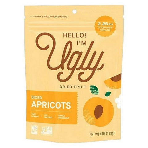 Hello I'm Ugly, Sliced Apricots Dried Fruit, 3 Oz(Case Of 12) Hello I'm Ugly