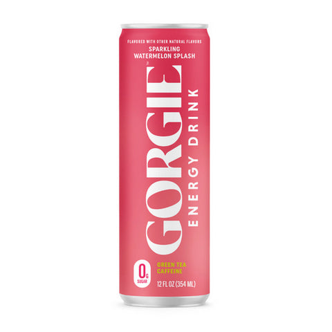 Gorgie, Beverage Energy Sparkling Watermelon Crush, 12 Oz(Case Of 12)
