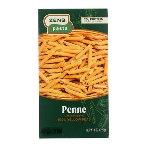 Zenb, Pasta Yellow Pea Penne, 8 Oz(Case Of 12)
