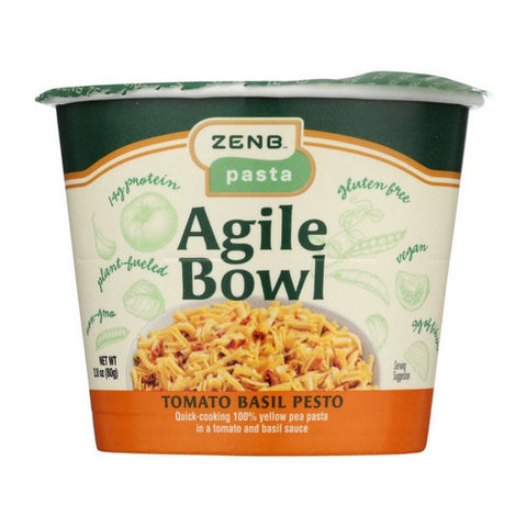 Zenb, Tomato Basil Pesto Pasta Agile Bowl, 2.8 Oz(Case Of 12)