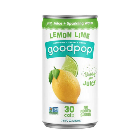 Goodpop, Lemon Lime Mini Cans, 45 Oz(Case Of 4)