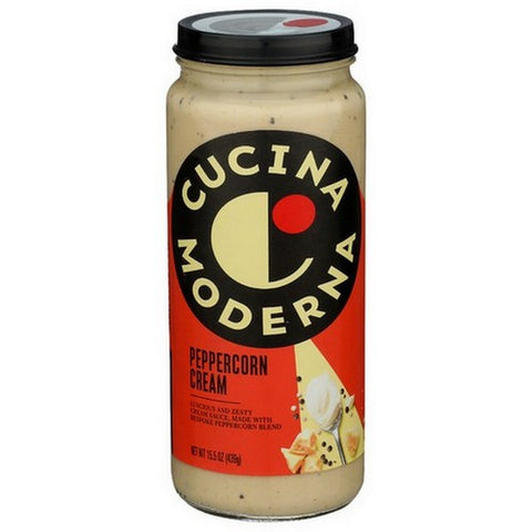 Cucina Moderna, Peppercorn Cream Pasta Sauce, 15.5 Oz(Case Of 12)