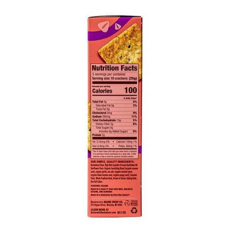 Better With Buckwheat, Everything Cracker, 4.25 Oz(Case Of 6)