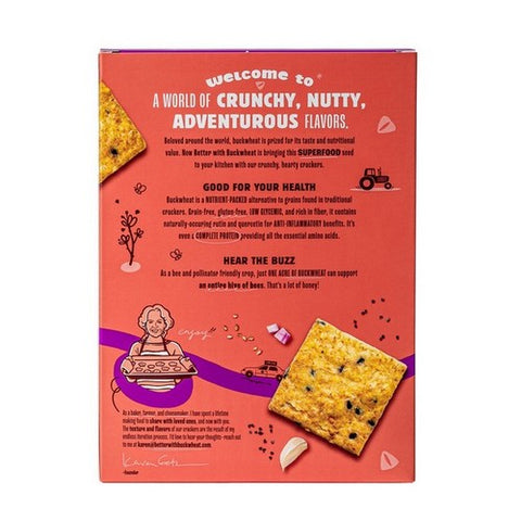 Better With Buckwheat, Everything Cracker, 4.25 Oz(Case Of 6)