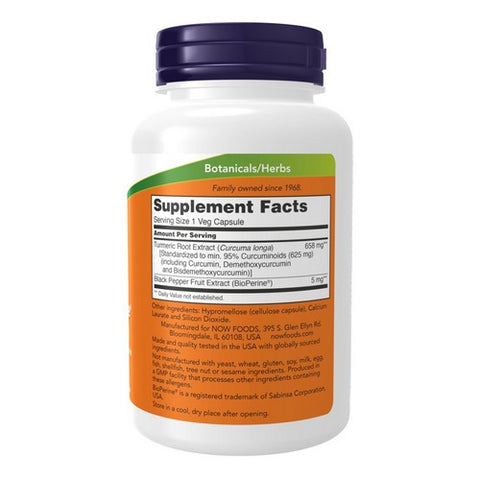 Now Foods, Turmeric Curcumin + Bioperine, 90 VegCaps