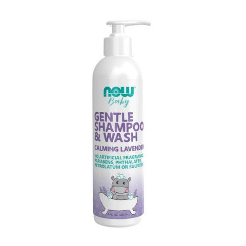Now Foods, Gentle Baby Shampoo & Body Wash Calming Lavender, 8 Oz Now Foods