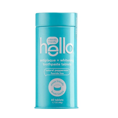 Hello Products, Llc, Antiplaque Whitening Toothpaste, 60 Tablets Hello Products, Llc