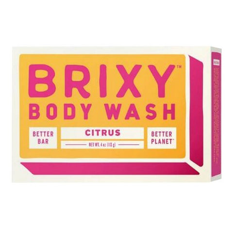 Brixy, Body Wash Bar Citrus, 4 Oz