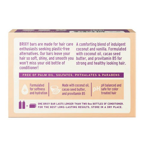 Brixy, Conditioner Bar Coconut Vanilla, 4 Oz