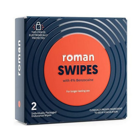 Roman, Swipes Fast Acting Convenient, 2 Count