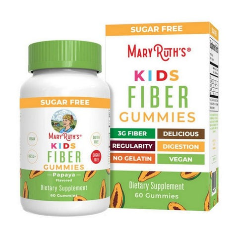 MaryRuth's, Organics Kids Fiber Papaya, 60 Gummies