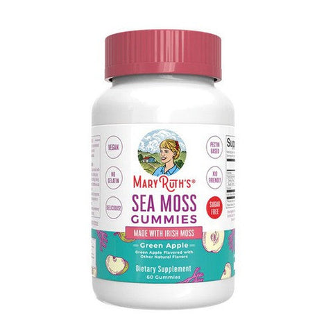 MaryRuth's, Irish Sea Moss Green Apple, 60 Gummies MaryRuth's