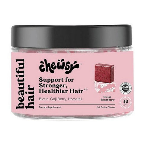 Chewsy, Beautiful Hair Sweet Raspberry, 30 Soft Chews Chewsy