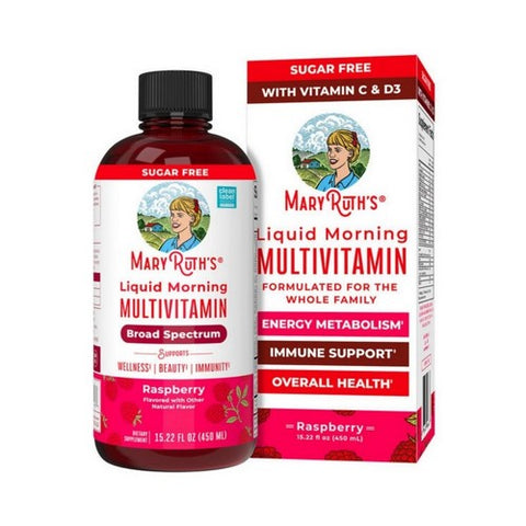 MaryRuth's, Liquid Morning Multivitamin Raspberry, 15.22 Oz