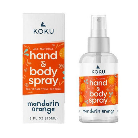 Koku, Hand Body Spray Mandarin Orange, 3 Oz Koku