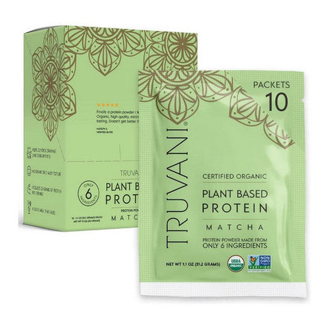 Truvani, Organic Plant Protein Matcha, 11 Oz Truvani