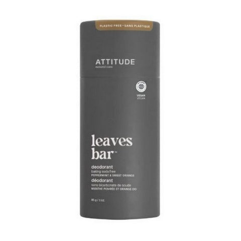 Leaves Bar Men Deodorant Peppermint And Sweet Orange 3 Oz by Attitude