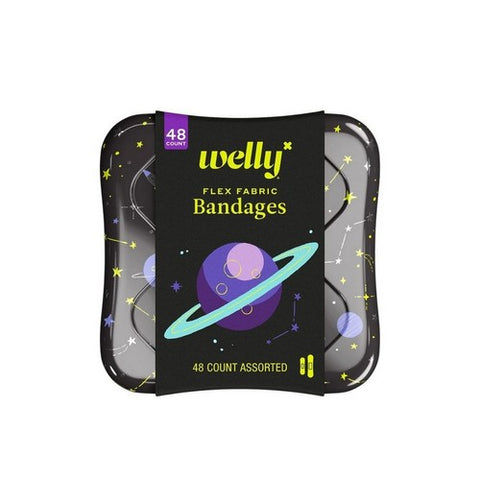 Welly, Flex Fabric Bandages Space, 48 Count