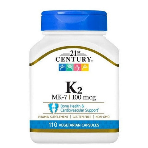 21st Century, Vitamin K2 Mk 7, 110 Caps 21st Century