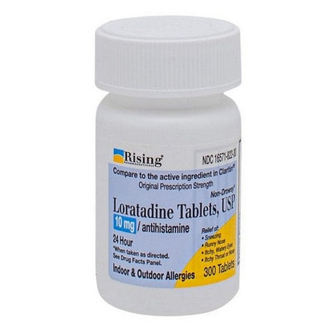 Rising Pharmaceuticals, Loratadine, 300 Tabs Rising Pharmaceuticals
