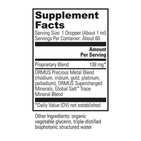 Global Healing Center, Ormus Earth Minerals, 2 Oz