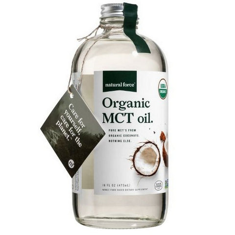 Natural Force, Organic MCT Oil Unflavored, 16 Oz