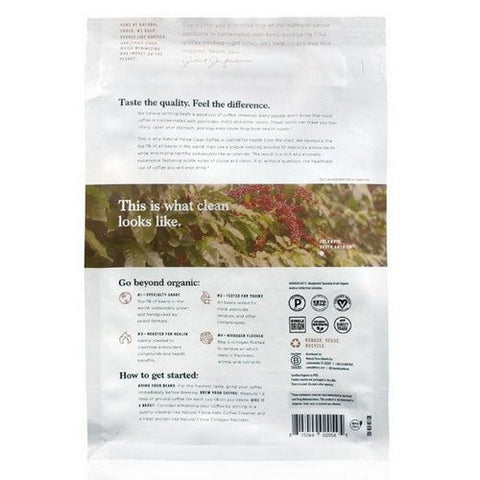 Natural Force, Clean Coffee Regular Medium Roast Whole Bean, 12 Oz Natural Force