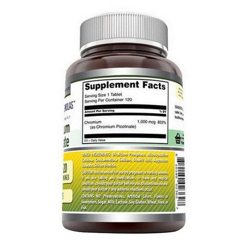 Amazing Nutrition, Amazing Formulas Chromium Picolinate, 1000 Mcg, 1000 Mcg Amazing Nutrition