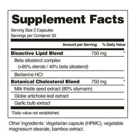 Snap Supplements, Cholesterol Health, 60 Caps Snap Supplements