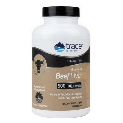 Trace Minerals, Ancestral Beef Liver Capsules Grass-Fed, 180 Caps