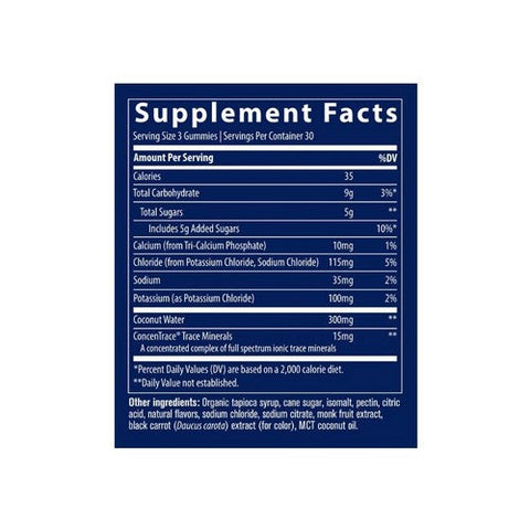 Trace Minerals, Electrolyte Stamina Gummies Watermelon Flavor, 263 mg, 90 Count Trace Minerals