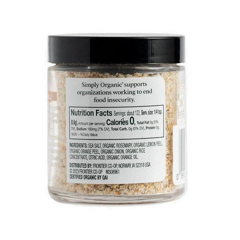 Simply Organic, Organic Citrus Rosemary Finishing Salt, 2.58 Oz Simply Organic