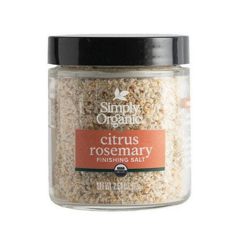 Simply Organic, Organic Citrus Rosemary Finishing Salt, 2.58 Oz