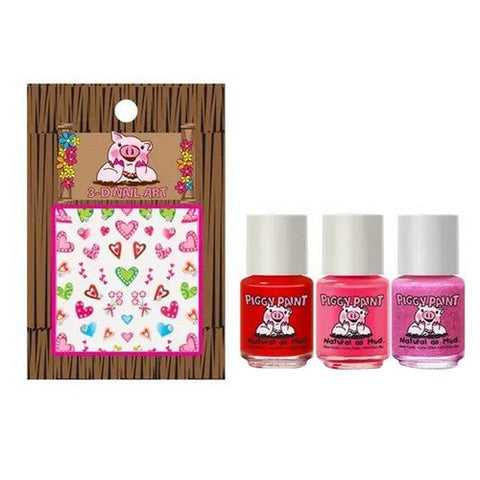 Piggy Paint, All the Heart Eyes Gift Set, 1 Count Piggy Paint
