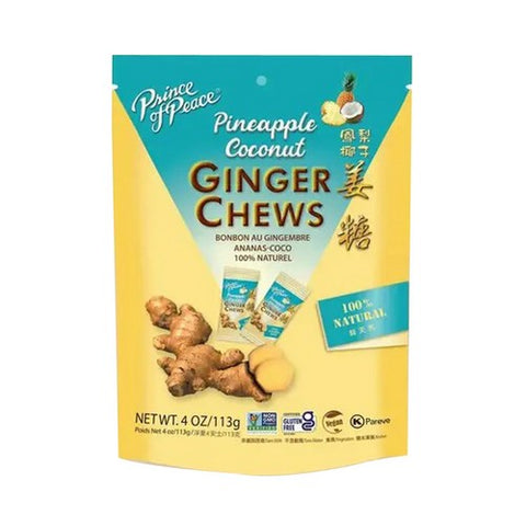 Prince Of Peace, Pineapple Coconut Ginger Chews Bag, 4 Oz