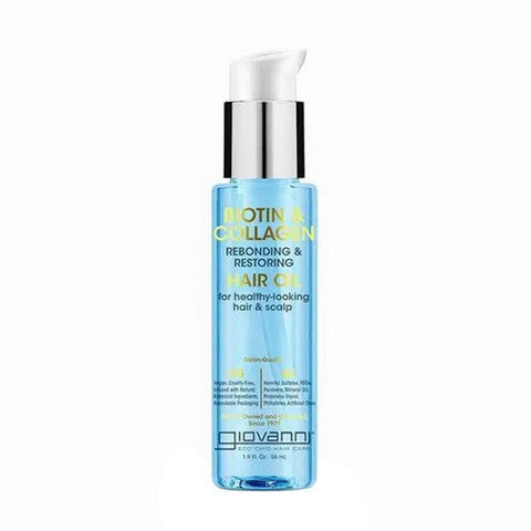 Giovanni Cosmetics, Biotin And Collagen Rebonding Restoring And Hair Oil, 1.9 Oz Giovanni Cosmetics