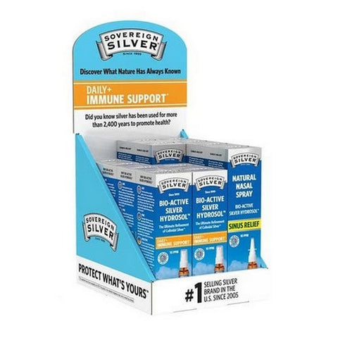 Sovereign Silver, Bio Active Silver Hydrosol Immune Support Travel Nasal, 12 Count (1 Oz)