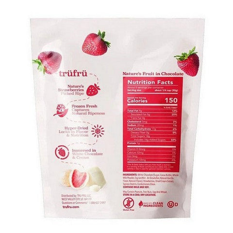 Tru Fru, Hyper-Dried Strawberries And Creme Candy, 4.2 Oz Tru Fru