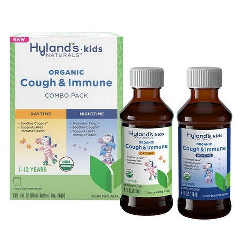 Hylands, Kids Organic Cough And Immune Day And Night, 8 Oz