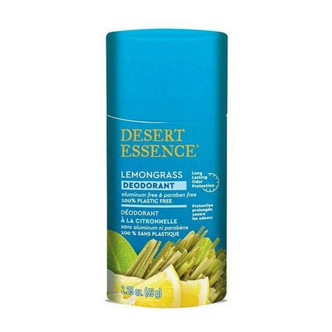 Lemongrass Plastic-Free Deodorant 2.25 Oz by Desert Essence